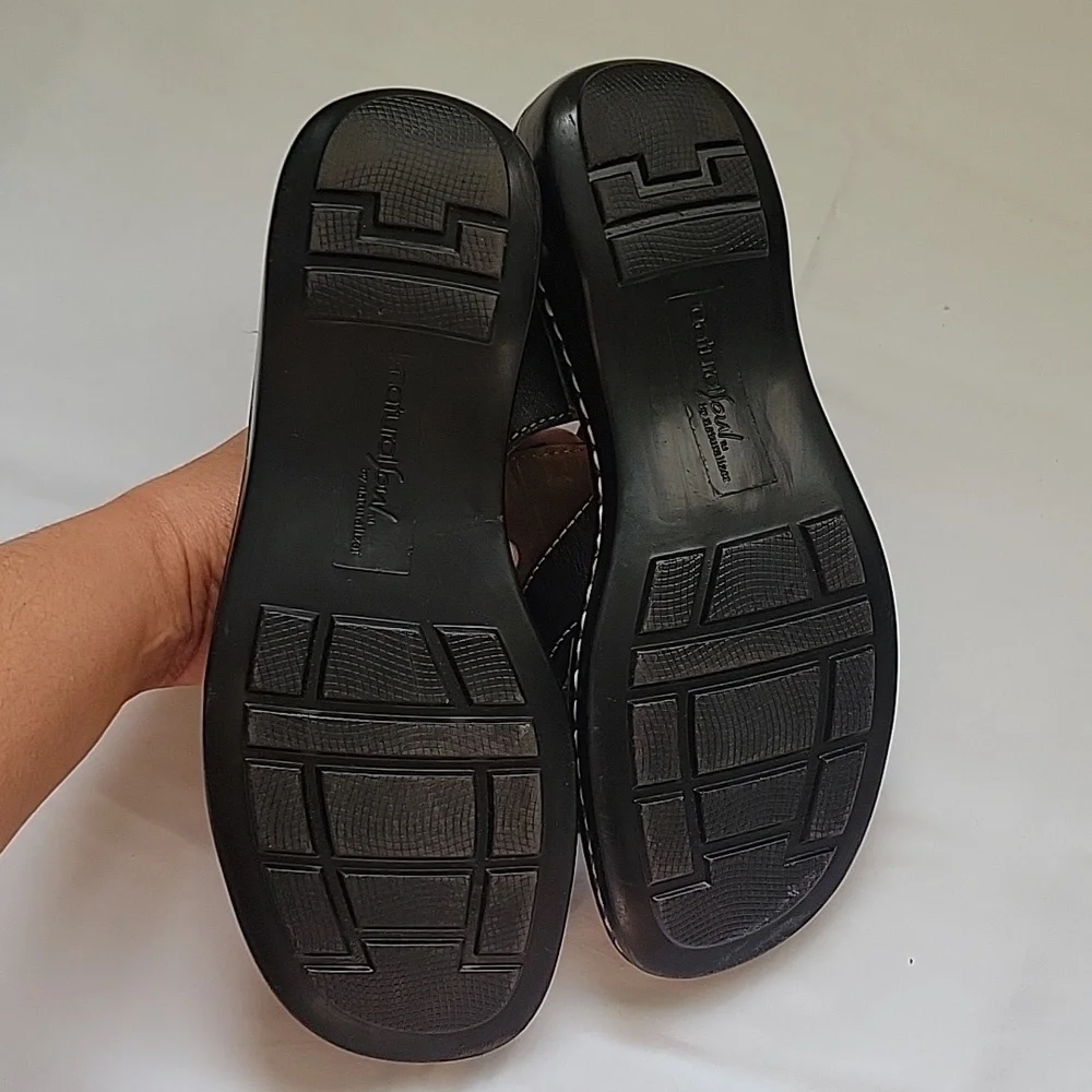 NATURALIZER Natural Soul. Sandal Black Leather. Size 6.5 - Picture 16 of 17